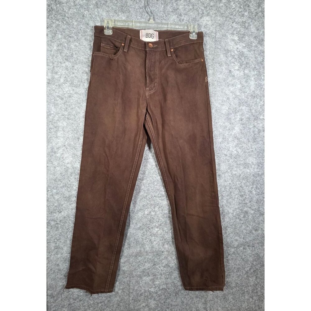 BDG Vintage Slim Fit Pants Flat Front Casual Academia Brown Women's Size 30/32